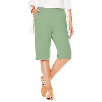 Woman Within Plus Size 7-Day Knit Bermuda Shorts