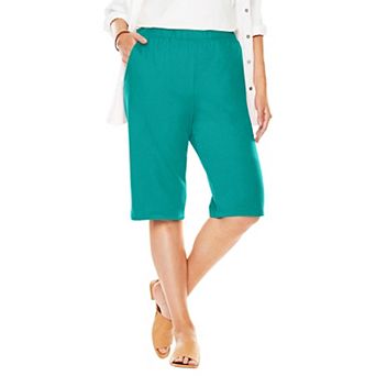 Woman Within Plus Size 7-Day Knit Bermuda Shorts
