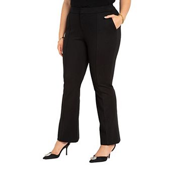 ELOQUII Women's Plus Size The Ultimate Stretch Flare Leg Pant