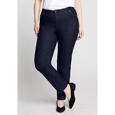 June + Vie Women's Plus Size Curvie Fit Bootcut Jeans