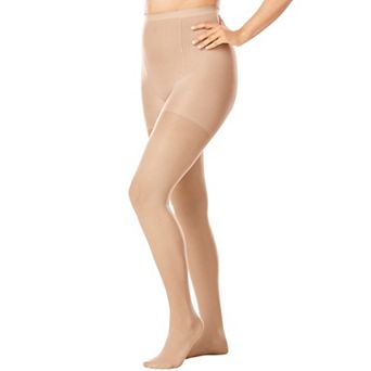 Comfort Choice Women's Plus Size 2-Pack Control Top Tights
