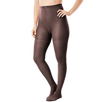 Comfort Choice Women's Plus Size 2-pack Control Top Tights