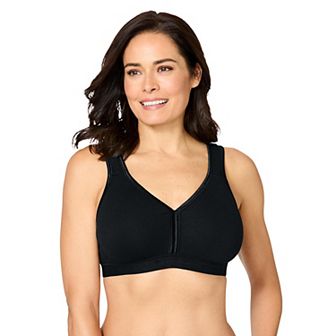 Comfort Choice Women's Plus Size Wireless Back-Close Lounge Bra