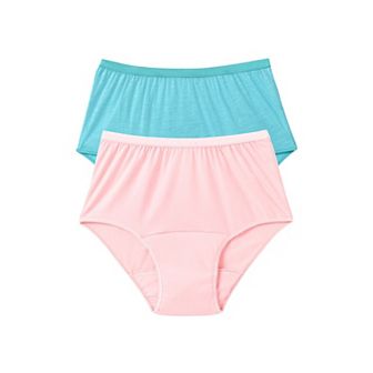 Comfort Choice Plus Size Cotton Incontinence Brief 2-Pack