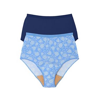 Comfort Choice Plus Size Cotton Incontinence Brief 2-Pack