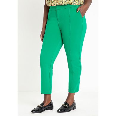 ELOQUII Women's Plus Size Petite The Ultimate Stretch Slim Leg Pant