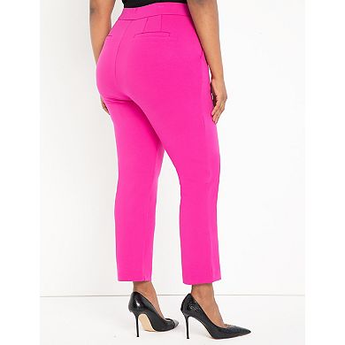 ELOQUII Women's Plus Size Petite The Ultimate Stretch Slim Leg Pant