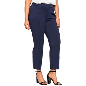 ELOQUII Women's Plus Size The Ultimate Stretch Slim Leg Pant