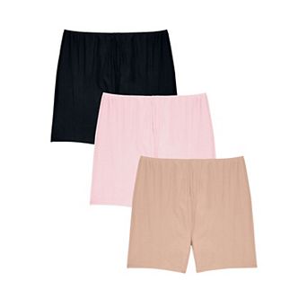 Comfort Choice Plus Size Cotton Bloomer 3-Pack