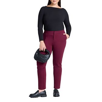 ELOQUII Women's Plus Size Tall The Ultimate Stretch Slim Leg Pant