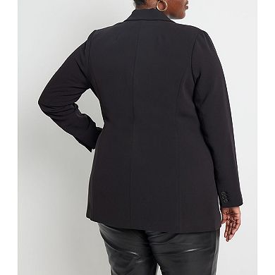 ELOQUII Women's Plus Size The 365 Semi Stretch Two Button Blazer