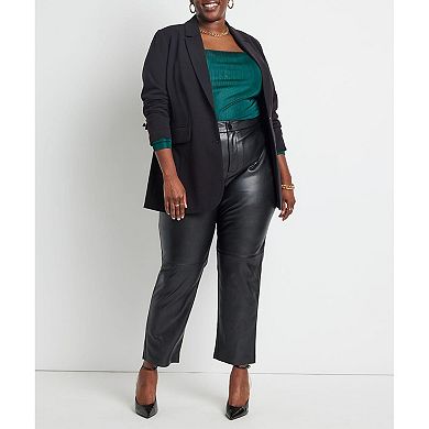 ELOQUII Women's Plus Size The 365 Semi Stretch Two Button Blazer