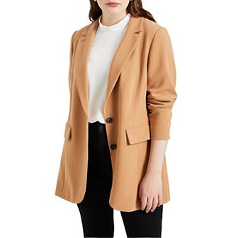 ELOQUII Women's Plus Size The 365 Semi Stretch Two Button Blazer