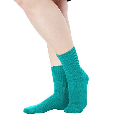 Comfort Choice Women's Plus Size 6-pack Rib Knit Socks