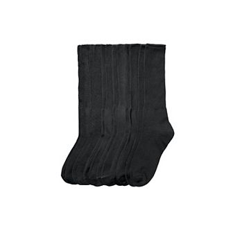 Comfort Choice Women's Plus Size 6-pack Rib Knit Socks