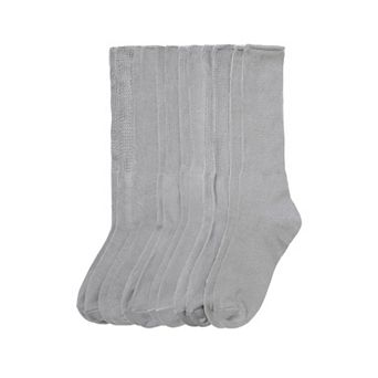 Comfort Choice Women's Plus Size 6-pack Rib Knit Socks