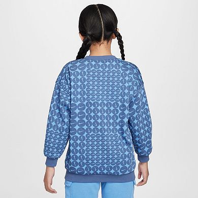 Girls 7-16 Nike Sportswear Club Fleece Oversized Crewneck Sweatshirt