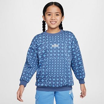 Girls 7-16 Nike Sportswear Club Fleece Oversized Crewneck Sweatshirt