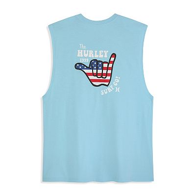 Hurley Women's Solid Perfect Tank Top – Soft Cotton-Poly Blend, Racerback, Scoop Neck Casual Top