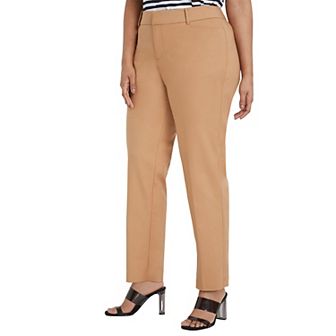 ELOQUII Women's Plus Size Tall Kady Fit Double-Weave Pant