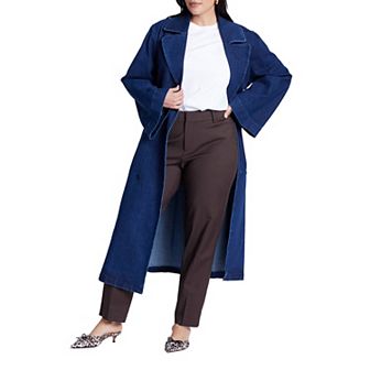 ELOQUII Women's Plus Size Tall Kady Fit Double-Weave Pant