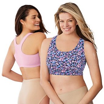 Comfort Choice Women's Plus Size Wireless Sport Bra 2-pack