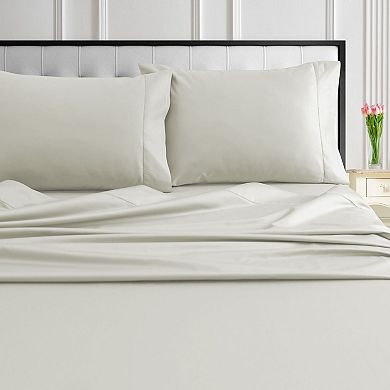 Tribeca Living 1000 Thread Count Sateen Extra Deep Pocket Sheet Set with Pillowcases