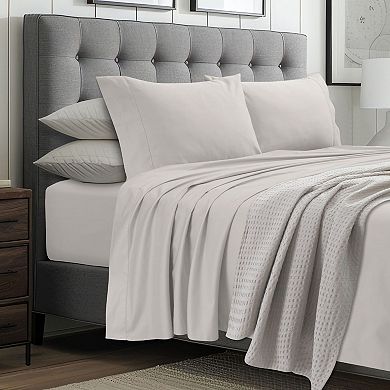 Tribeca Living 1000 Thread Count Sateen Extra Deep Pocket Sheet Set with Pillowcases