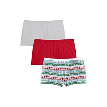 Comfort Choice Plus Size Boy Short 3-Pack