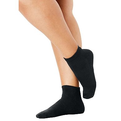 Comfort Choice Women's Plus Size Ankle Socks 3-Pack