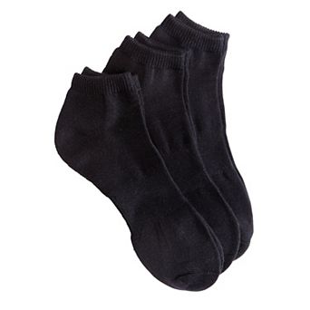 Comfort Choice Women's Plus Size Ankle Socks 3-Pack