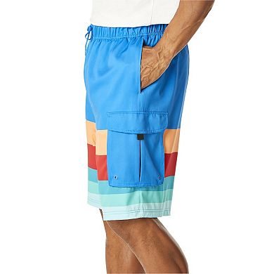 KingSize Men's Big & Tall 8"" Flex Cargo Swim Trunks