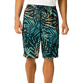 Kingsize Men's Big & Tall 8 Flex Cargo Swim Trunks
