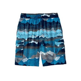 Kingsize Men's Big & Tall 8 Flex Cargo Swim Trunks
