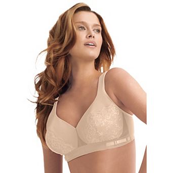Comfort Choice Women's Plus Size Full Coverage Lace Cup Bra