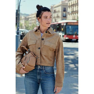 Women's NEXT Suedette Cropped Shacket