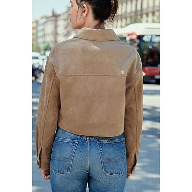 Women's NEXT Suedette Cropped Shacket