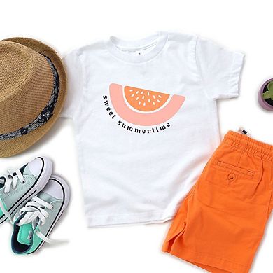 Sweet Summertime Watermelon Toddler Short Sleeve Graphic Tee
