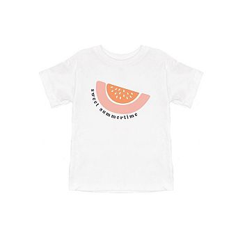 Sweet Summertime Watermelon Toddler Short Sleeve Graphic Tee