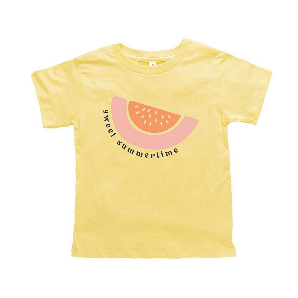 Sweet Summertime Watermelon Toddler Short Sleeve Graphic Tee