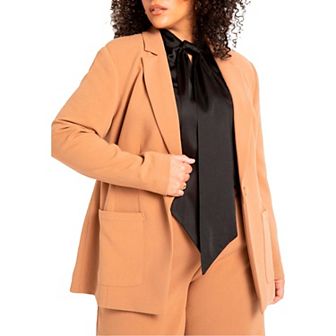 Eloquii Women's Plus Size The 365 Suit Patch Pocket Blazer
