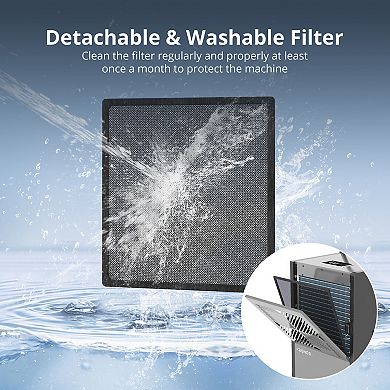 216 Pint Commercial Dehumidifier With Built-in Pump For Space Up To 8,500 Sq.ft