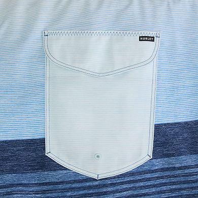 Men's Hurley 9.5" Striped Elastic Waist Boardshorts