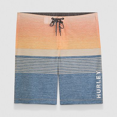 Men's Hurley 9.5" Striped Elastic Waist Boardshorts