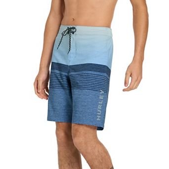Men's Hurley 9.5" Striped Elastic Waist Boardshorts