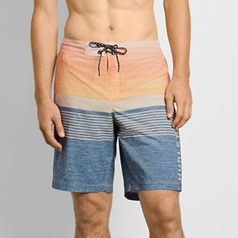Men's Hurley 9.5" Striped Elastic Waist Boardshorts