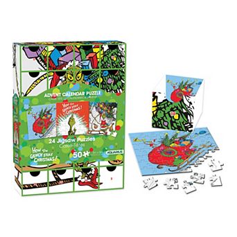 NMR Dr. Seuss How The Grinch Stole Christmas 24 Jigsaw Puzzles Advent Calendar
