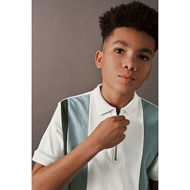 Boys 4-12 NEXT Vertical Stripe Short Sleeve Top