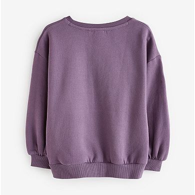 Girls 4-12 NEXT Long Sleeve Rainbow Crew Sweatshirt
