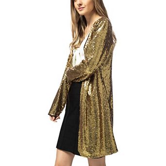 Women's Sequin Open Front Cocktail Outerwear Jacket